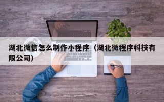 鄄城湖北微信怎么制作小程序（湖北微程序科技有限公司）